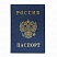 превью Обложка «Паспорт России», вертикальная, ПВХ, цвет синий