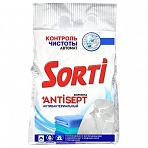 Порошок для машинной стирки Sorti «Контроль чистоты», антибактериальный, 2.4кг