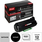 Картридж лазерный Комус 56F5H0E чер. пов. емк. для Lexmark 421/521/622/621