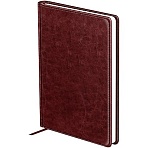 Ежедневник недатированный, А5, 160л., твердый переплет, кожзам, BG «Nebraska. Dark red», красный