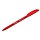 Ручка шариковая Berlingo «Triangle 100T» красная, 0.7мм, трехгран., игольчатый стержень