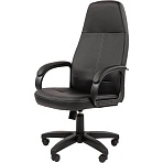Кресло VT_EChair-674 TPU кож. зам черный пластик