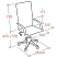 превью Кресло для руководителя Комус Мебель (Easy Chair) 577 чёрное (экокожа/сетка/ткань, металл хромированный)