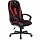 Кресло компьютерное VIKING-9/BL+RED, подушка, экокожа/ткань, черное/красное