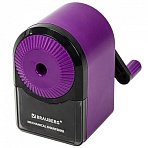 Точилка механическая BRAUBERG ULTRA для чернографитных и цветных карандашейкрепление к столуцвет корпуса сиреневый с черным271341