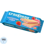 Вафли Брянконфи Клубничные, 190 г