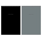 Блокнот ДЭК А4 198×297 мм, 80 л., КОМПЛЕКТ 2 шт., гребень, подложка, BRAUBERG «Minimal Classic»