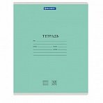 Тетради 12 л. КОМПЛЕКТ 20 шт. BRAUBERG КЛАССИКА NEW, частая косая линия, обложка картон, ЗЕЛЕНАЯ