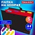 превью Папка-органайзер на кнопке 5 отделений, BRAUBERG «Extra», А4, черная с красным