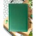 превью Ежедневник недатированный Альт Velvet искусственная кожа A5+ 136 листов зеленый (146×206 мм)