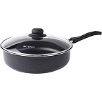 Сотейник алюминий Promo, 24 см + стеклянная крышка SCOVO PA-020