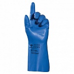 Перчатки MAPA Optinit 472 из нитрила синие (размер 7, 10 пар в упаковке)