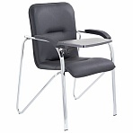 Кресло со столом BRABIX «Samba CF-108 BOX-2», хром каркас, кожзам черный, разобрано