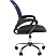 превью Кресло EChair-304LT TC ткань черн/сетка синий, хром