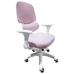 Кресло детское с поясничной поддержкой BRABIX KIDS «MG-225», сетка/ткань TW, розовое