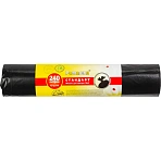 Мешки для мусора ПВД 240л 30мкм 10шт/рул черн 90×130см Стандарт