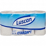 Бумага туалетная Luscan Standart (2-слойная, белая, 8упаковке)