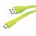 превью Кабель USB 2.0 microUSB Partner плоский зеленый 1 м