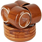 Набор чайный 8пр. Wooden Grain (4 персон) v=200 м л (фарфор), 1730306