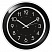превью Часы настенные ход плавный, Troyka 122201202, круглые, 30×30×5, черная рамка