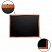 превью Доска для мела магнитная (90×120 см), черная, деревянная окрашенная рамка, Россия, BRAUBERG