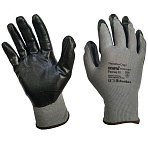 Перчатки защитные нейлон с нитрилом SCAFFA Старт NY1350-G/BLK р.7