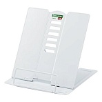 Подставка для книг и учебников BRAUBERG KIDS mini «White», регулируемый угол наклона, металлическая