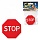 Значок светоотражающий «Знак STOP», 50 мм