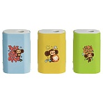 Точилка пластиковая Мульти-Пульти «Чебурашка» 1 отверстие, контейнер, ассорти