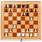 Настольная игра Шахматы демонстрационные магнитные (73×3.5×73 см)