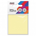 Стикеры Attache Economy 51×51 мм пастельный желтый (1 блок, 100 листов)