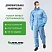 превью Комбинезон одноразовый с капюшоном Lakeland SafeGard 76 синий 45 г/кв.м (размер 56-58, XXL, ESB428)