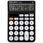 Калькулятор настольный BRAUBERG STYLE-12-BK (157×106 мм)12 разрядовдвойное питаниеЧЕРНЫЙ272965