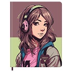 Дневник 1-11 кл. 48л. (твердый) BG «Music», иск. кожа, печать, ляссе