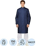 Халат для пищевого пр-ва у17-ХЛ муж. ХАССП син. (р.52-54) р.170-176