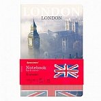 Блокнот МАЛЫЙ ФОРМАТ (100×150 мм) А6, BRAUBERG VISTA «London», под кожу, твердый, 80 л. 