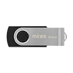 Флеш-память Mirex USB SWIVEL BLACK 64Gb (13600-FMURUS64 )