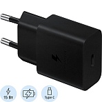 Зарядное устройство сетевое SAMSUNG EP-T1510XBEGRU (USB-C, 15Вт, чер)