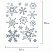 превью Украшение для окон и стекла ЗОЛОТАЯ СКАЗКА «Серебристые снежинки 1», 30×38 см, ПВХ