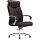 Кресло руководителя Echair-534 TL (кожа коричневая, хром)