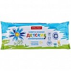Салфетки влажные OfficeClean «Детские», 50шт., антибактериальные