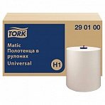 Полотенца бумажные рулонные 280 м, TORK Matic (Система H1) UNIVERSAL, КОМПЛЕКТ 6 рулонов