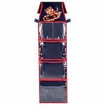 Кармашки-органайзер в шкафчик для детского сада BRAUBERG KIDS, крепление на липучке, наклейки-подсказки, 24×88 см, «Tiger»
