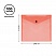 превью Папка-конверт на кнопке СТАММ А5+, 150мкм, пластик, прозрачная, красная