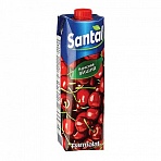 Напиток сокосодержащий SANTAL (Сантал) Red, красная вишня, 1 л, тетра-пак