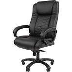 Кресло VT_EChair-641 TPU к/з черный, пластик черный