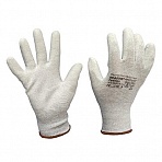 Перчатки защитные Scaffa Antistat антистатические нейлон/карбоновая нить с полиуретановым покрытием серые (13 класс, размер 8, M)