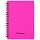 Записная книжка А6 60л. на гребне OfficeSpace «Neon», розовая пластиковая обложка
