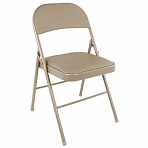 Стул складной BRABIX «Golf Plus CF-003 КОМФОРТ»бежевый каркаскожзам бежевыйВ КОРОБЕ533027
