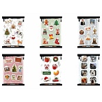 Наклейки объемные эпоксидные на телефон6–8 шт. на листеНОВОГОДНИЕАССОРТИNALEPKING